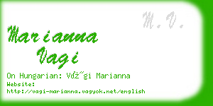 marianna vagi business card